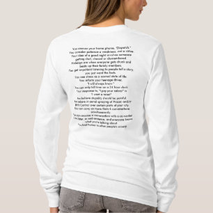 T-shirt Vous savez que vous avez été un whe trop long