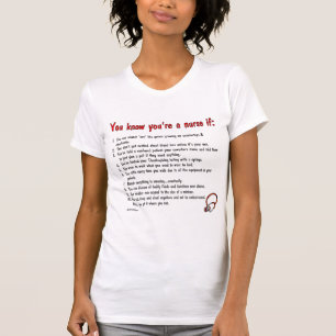 T-shirt Vous savez que vous êtes une infirmière si…