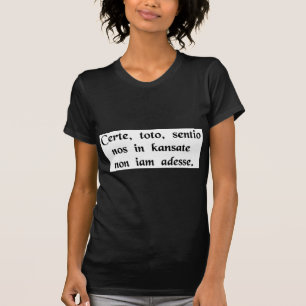 T-shirt Vous savez, Toto, j'ai un sentiment que nous ne