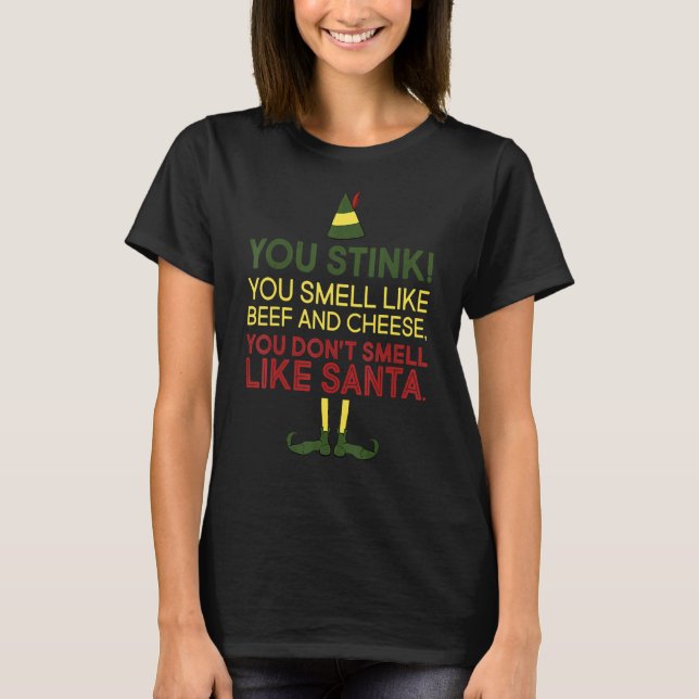 T-shirt Vous Sentez Comme Du Boeuf Et Du Fromage Pas Comme (Devant)