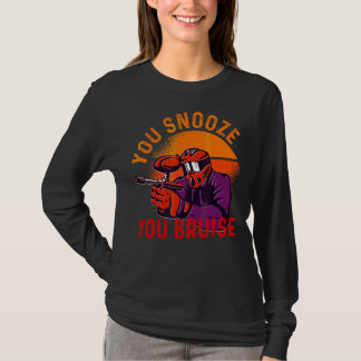 T-shirt Vous Snooze Vous Bruit Paintball Hommes Femmes Enf