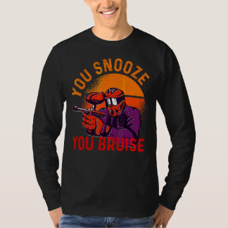 T-shirt Vous Snooze Vous Bruit Paintball Hommes Femmes Enf