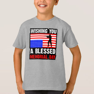 T-shirt Vous souhaite un Memorial Day béni