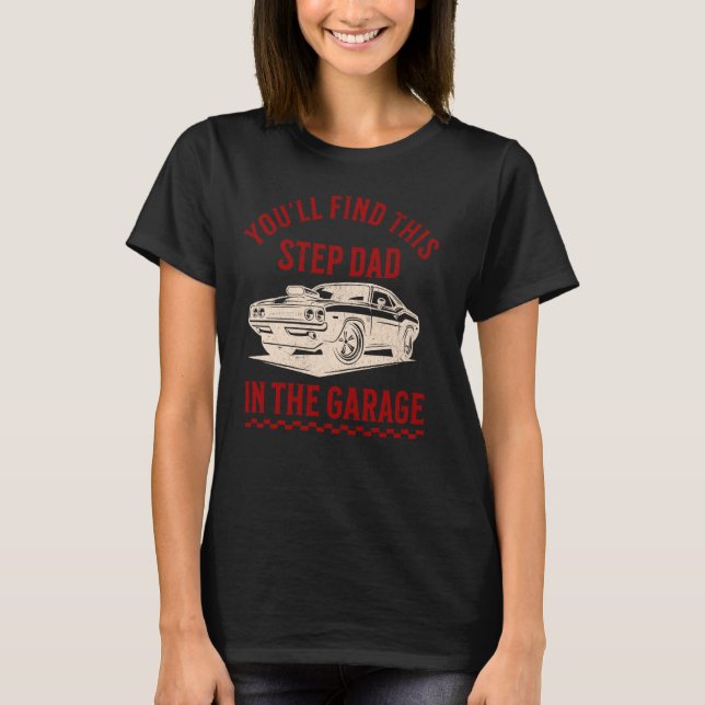 T-shirt Vous Trouverez Cette Étape Papa Dans La Fête des p (Devant)