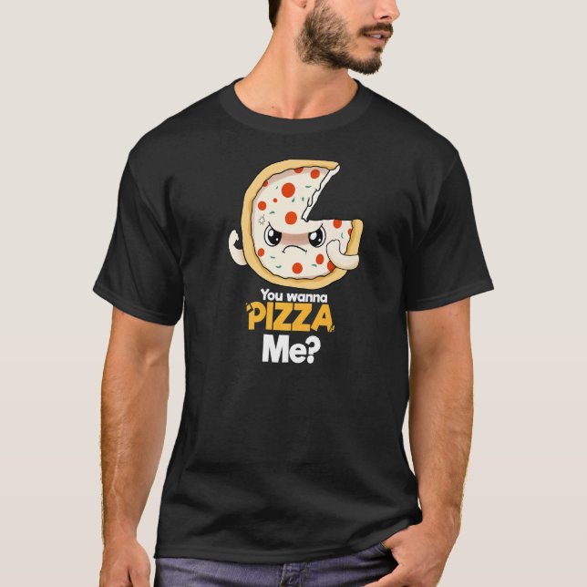 T-shirt Vous Voulez Pizza Me (Devant)