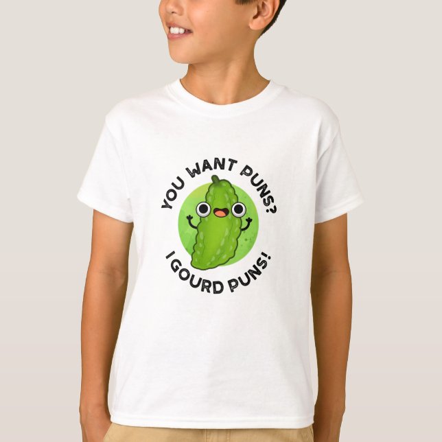 T-shirt Vous Voulez Puns I Gourd Puns Funny Veggie Pun (Devant)