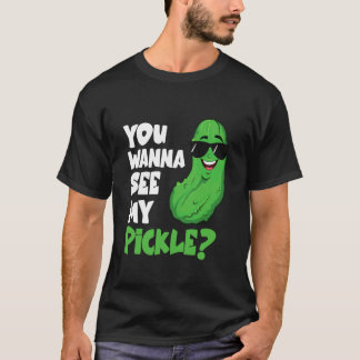 T-shirt Vous voulez voir mes cornichons concombre légume p