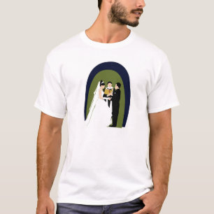 T-shirt Vows, Mariée, Groom et Officier