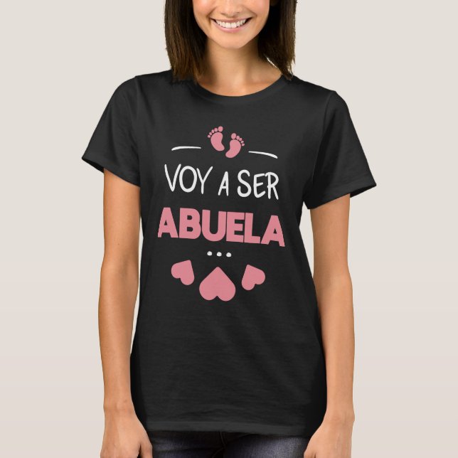 T-shirt Voy a ser abuela (Devant)