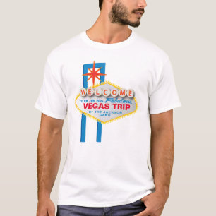 T-shirt Voyage à Vegas avec l'emblème Bienvenue à Las Vega