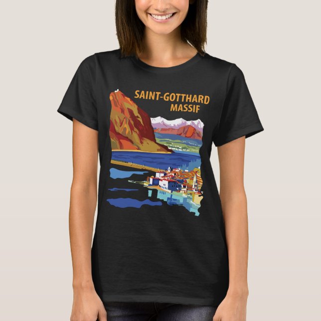 T-shirt Voyage au col du Saint-Gothard (Devant)