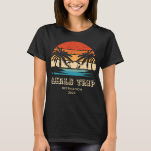 T-shirt Voyage au coucher du soleil Filles d'enterrement d