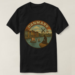 T-shirt Voyage au Danemark Vintage