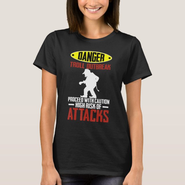 T-shirt Voyage d'avertissement trolls Norvège (Devant)