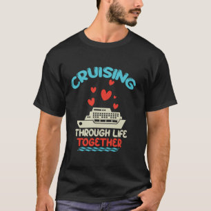 T-shirt Voyage de croisière 2024 Anniversaire familial Cou