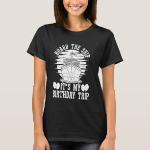 T-shirt Voyage de croisière d'anniversaire Liner Ocean Cap
