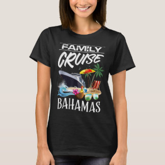 T-shirt Voyage de croisière famille Bahamas
