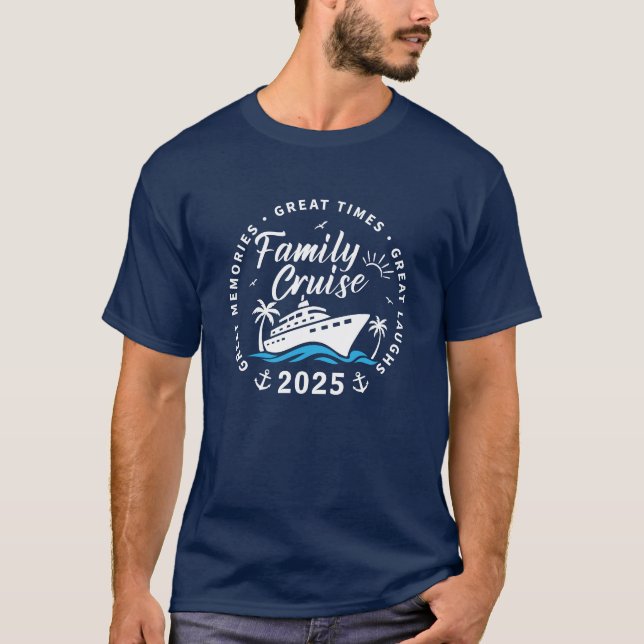 T-shirt Voyage de croisière sur mesure en famille (Devant)