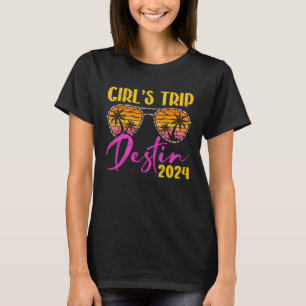 T-shirt Voyage de fille Destin Floride 2024 Matching Bache