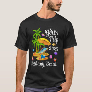 T-shirt Voyage de filles 2025 Vacances d'été Delaware Beth