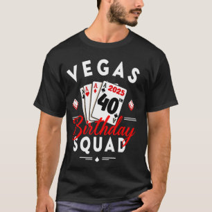 T-shirt Voyage de filles à Las Vegas 2025 C'est mon 40e an