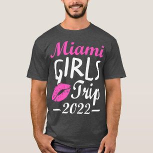 T-shirt Voyage de filles à Miami 2022 Enterrement de vie d