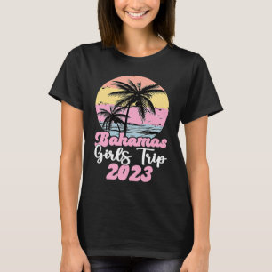 T-shirt Voyage de filles aux Bahamas 2023 Vacances Voyage 