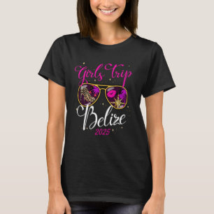 T-shirt Voyage de filles Belize 2025 Chemise vacances week