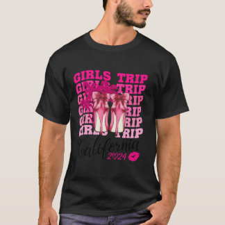 T-shirt Voyage de filles Californie 2024 Week-end pour fem