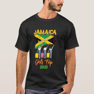 T-shirt Voyage de filles en Jamaïque 2025 Vacances d'été T