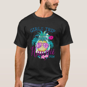 T-shirt Voyage de filles Hawaii 2024 Aloha Beach vacances