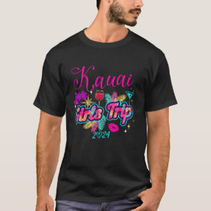 T-shirt Voyage de filles Hawaii 2024 Kauai Femmes vacances