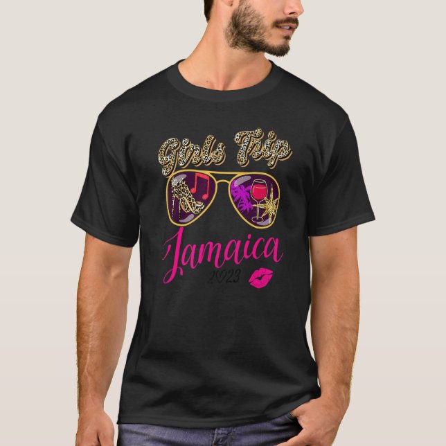 T-shirt Voyage De Filles Jamaïque 2023 Pour Le Week-End Fe (Devant)