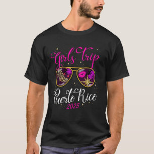 T-shirt Voyage de filles Porto Rico 2025 Week-end pour fem