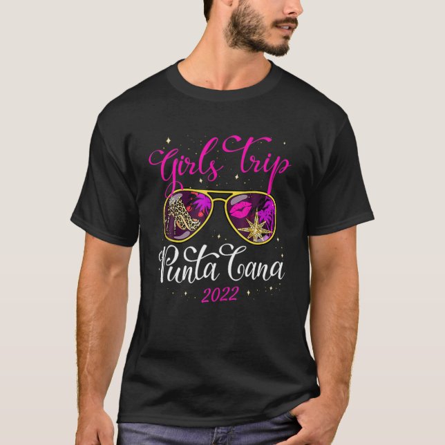 T-shirt Voyage de filles Punta Cana 2022 Week-end femmes A (Devant)