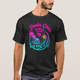 T-shirt Voyage de filles Punta Cana 2023 Womens Week-end v