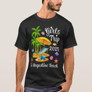 T-shirt Voyage de filles vacances d'été 2025 Floride St. a
