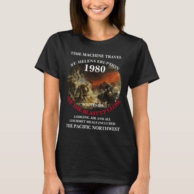 T-SHIRT VOYAGE DE LA MACHINE À TEMPS ST. DÉTENUE EN 1980 (Devant)