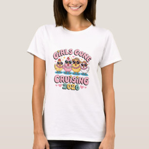 T-shirt Voyage de vacances en croisière Chicken Girls Gone