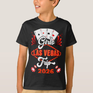T-shirt Voyage des filles à Las Vegas 2026 vacances en fam