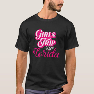 T-shirt Voyage Des Filles Floride 2024 Pour Les Filles Wee