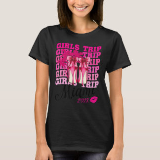 T-shirt Voyage Des Filles Miami 2023 Pour Les Femmes Week-