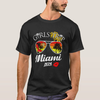 T-shirt Voyage des filles Miami 2024 Beach Womens Week-end