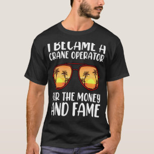 T-shirt Voyage d'été Grue Certified Crane Operator Rigge