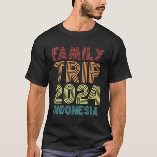 T-shirt Voyage en famille 2024 Indonésie vacances