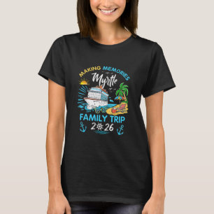 T-shirt Voyage en famille à Myrtle 2026 Vacances à souveni