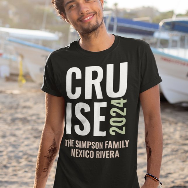 T-shirt Voyage en famille de croisière personnalisée (Créateur téléchargé)