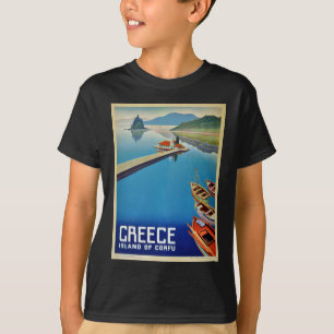 T-shirt Voyage en Grèce vintage - Île de Corfou