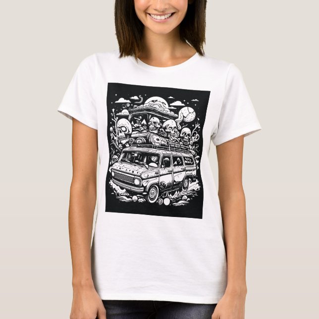 T-shirt Voyage en route vers nulle part (Devant)