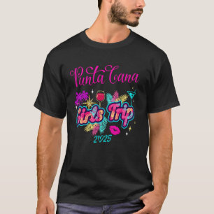 T-shirt Voyage Filles à Punta Cana 2025 Week-end d'anniver